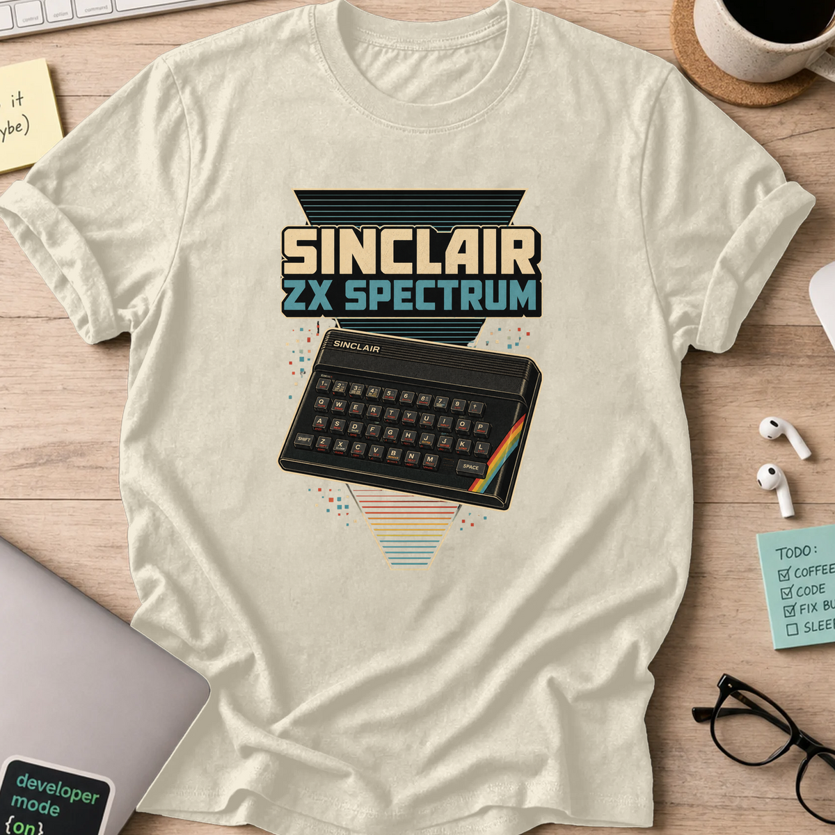 Nerd Collection Artwork 003 Shirt - Natural mockup