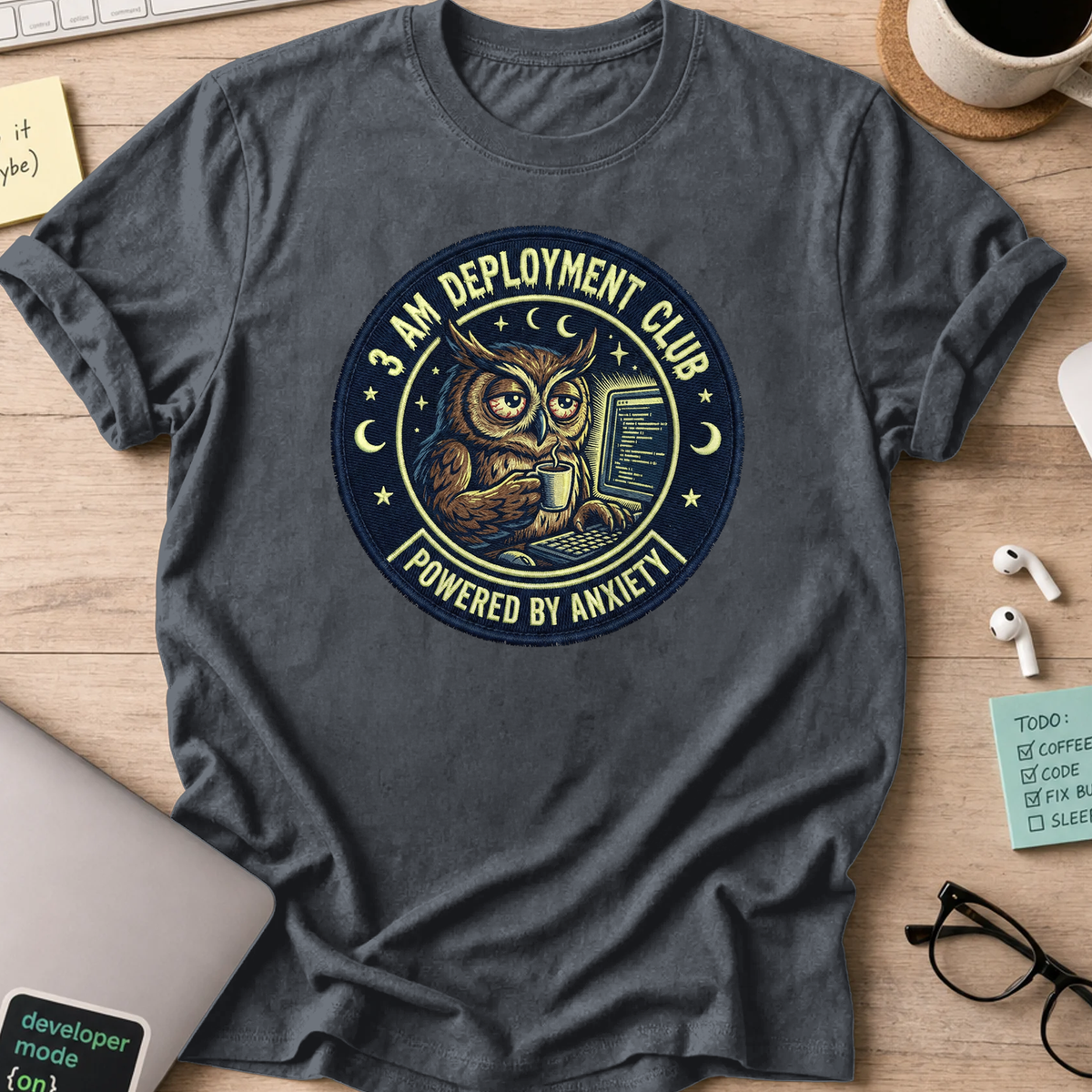3am deployment club shirt - Dark Heather