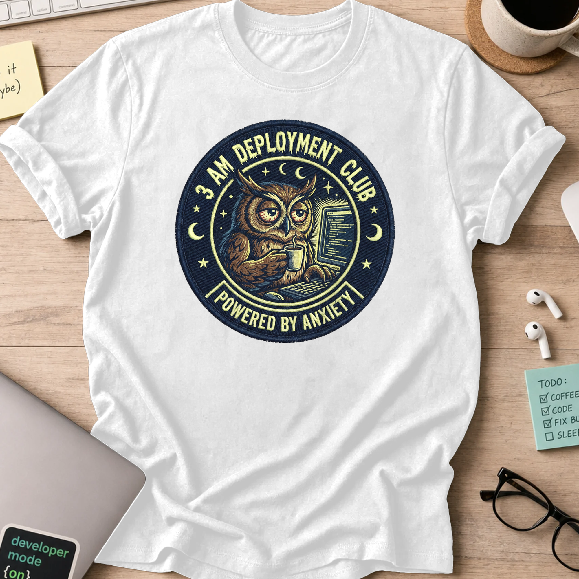 3am deployment club shirt - White