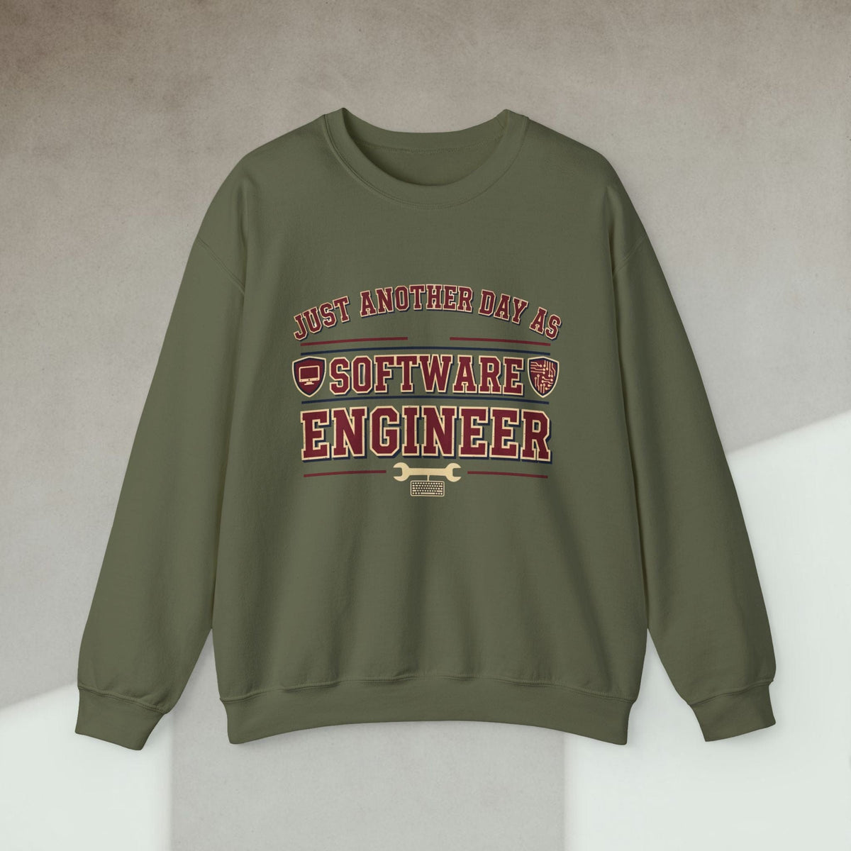 Code Culture just another day as software engineer sweatshirt funny programmer Sweatshirt in S — Code Culture developer clothing