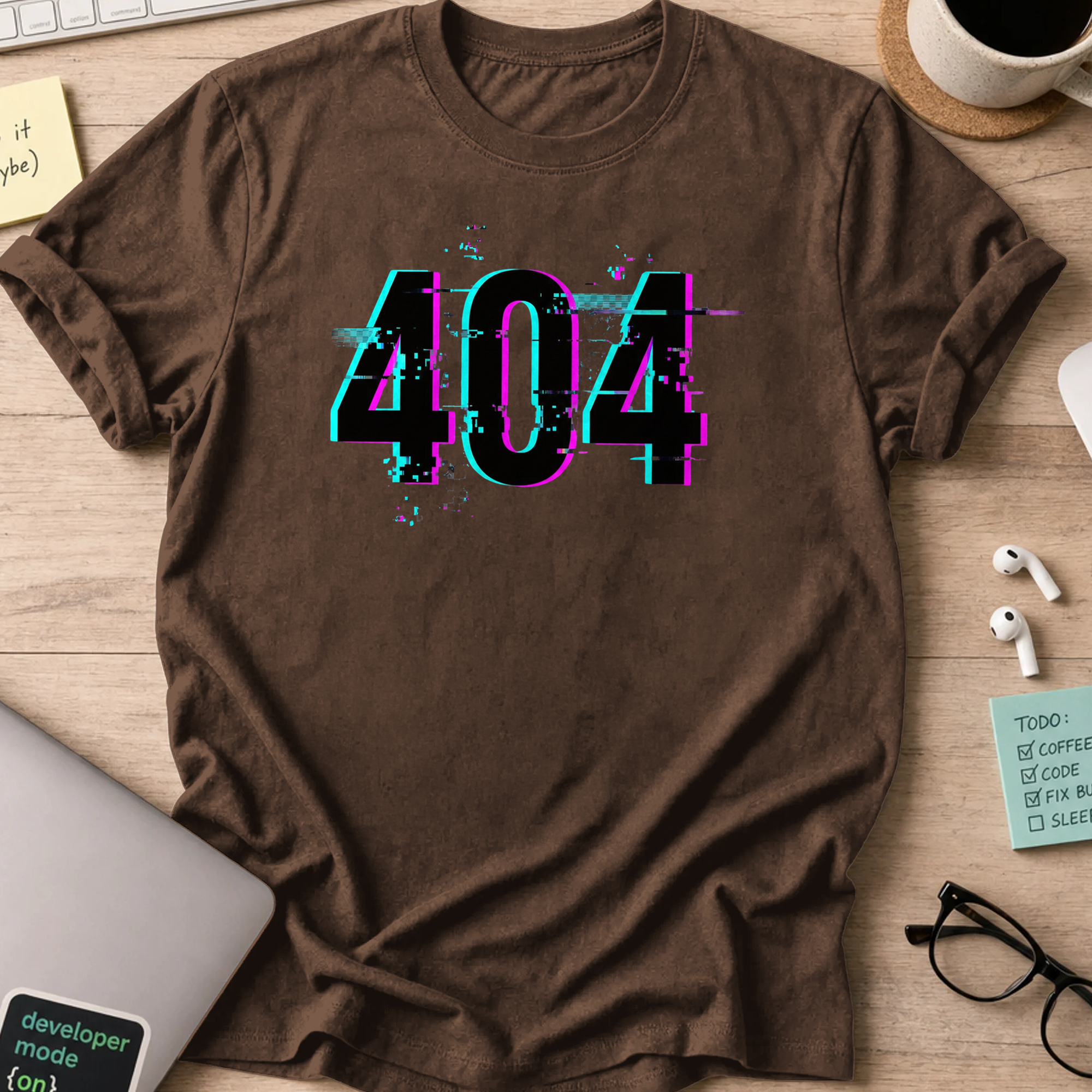 404 shirt - Dark Chocolate