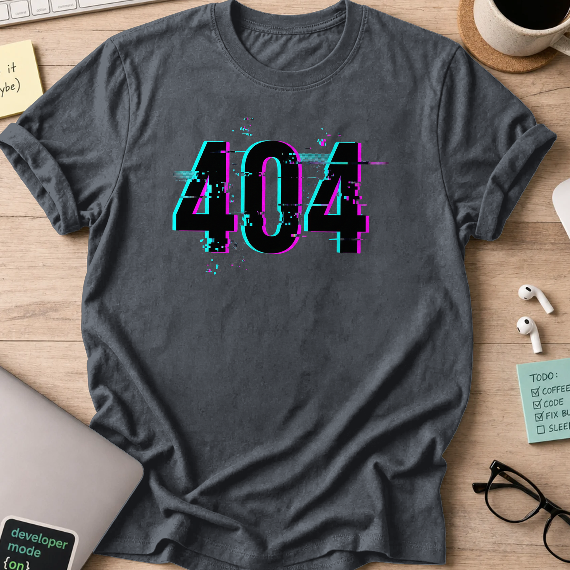 404 shirt - Dark Heather