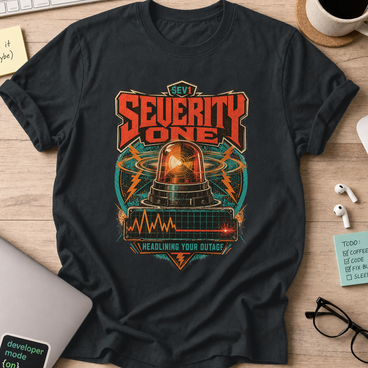 Severity One Outage Shirt — Black