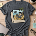 Escape Key Getaway Shirt — Dark Heather