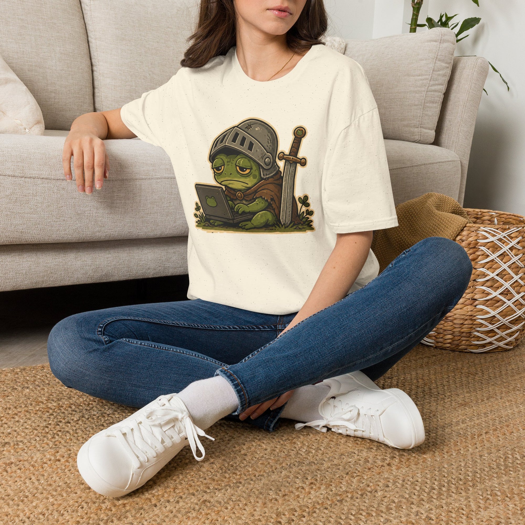 Frog Knight Coder Medieval Shirt