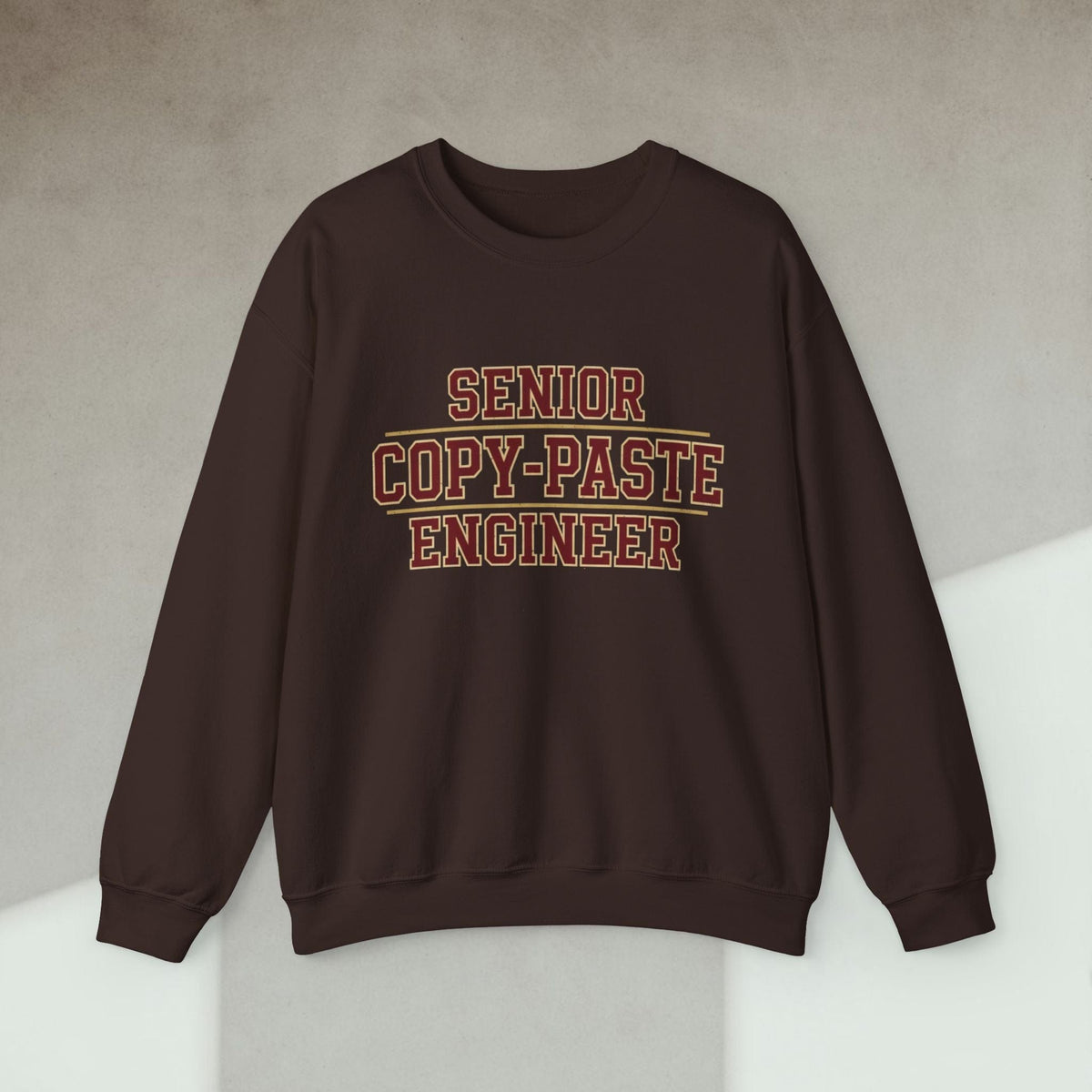 Code Culture senior copy paste engineer sweatshirt funny programmer Sweatshirt in S — Code Culture developer clothing