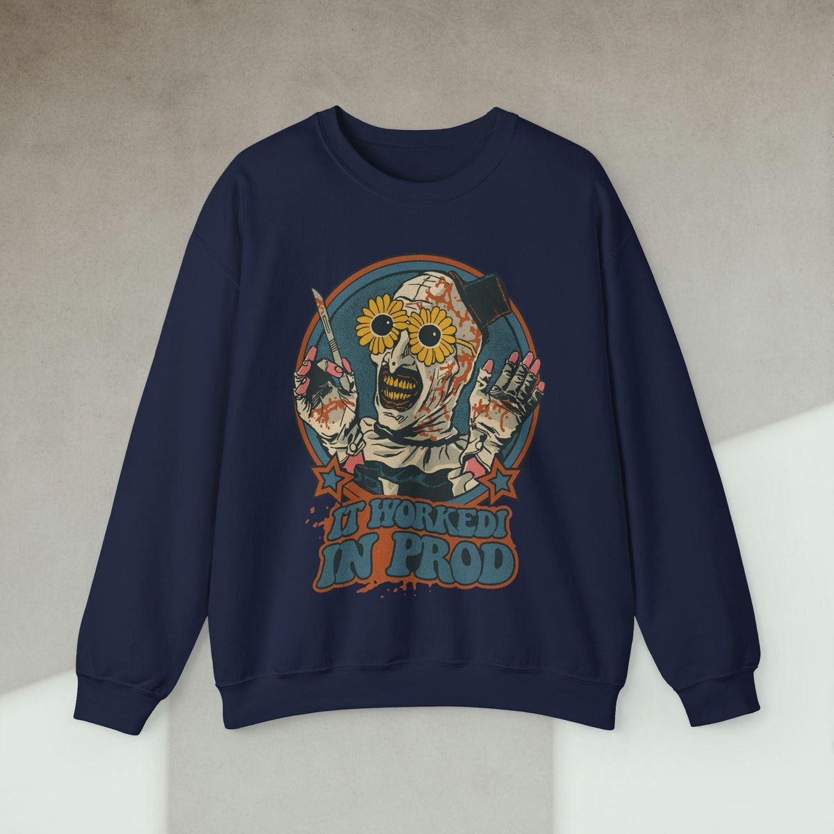 Code Culture it worked in prod sweatshirt funny programmer Sweatshirt in S — Code Culture developer clothing