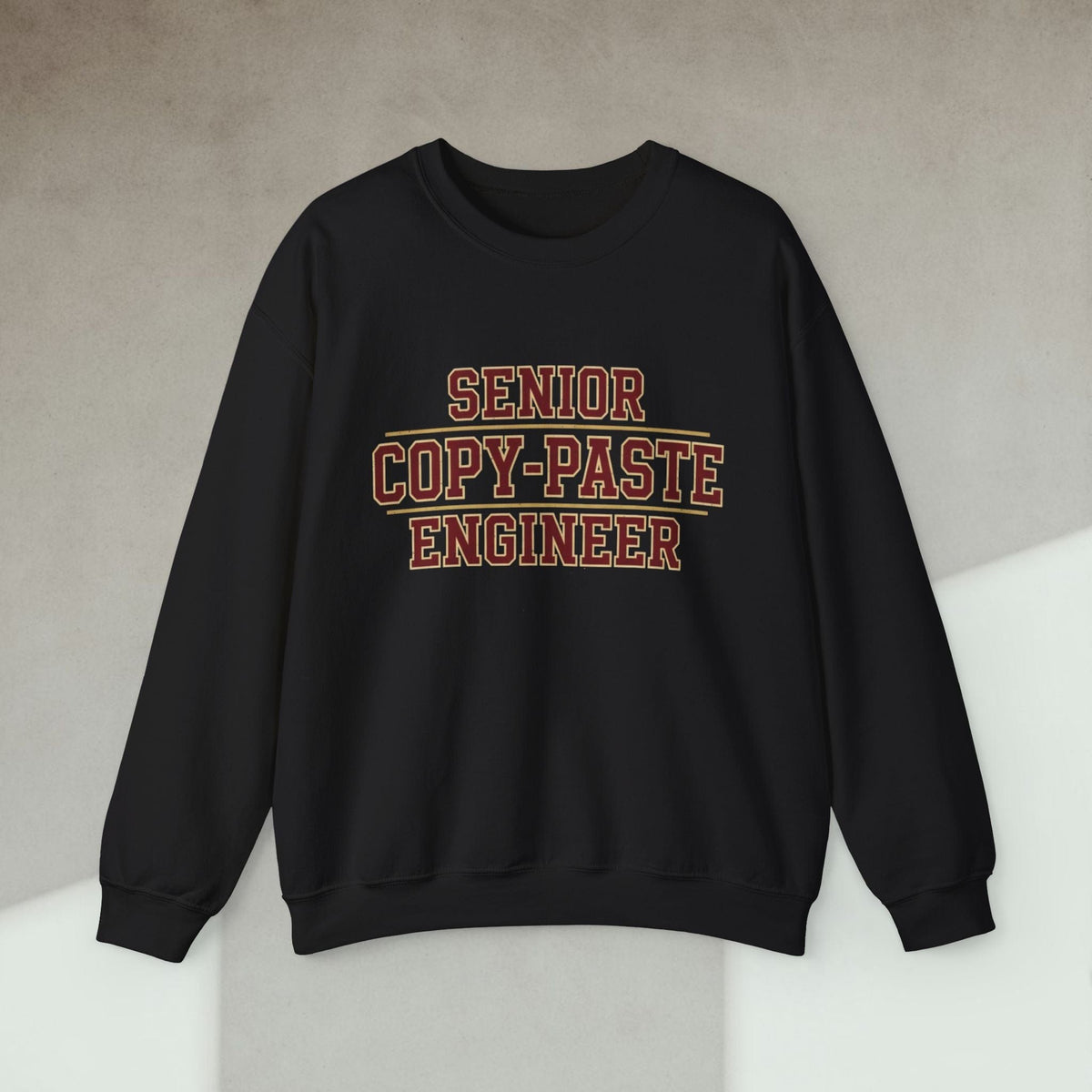 Code Culture senior copy paste engineer sweatshirt funny programmer Sweatshirt in S — Code Culture developer clothing