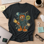 Tangled Cables Halloween Shirt — Black