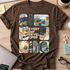 Every Day Developer Shirt — Dark Chocolate