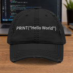 PRINT("Hello World") Embroidered Cap