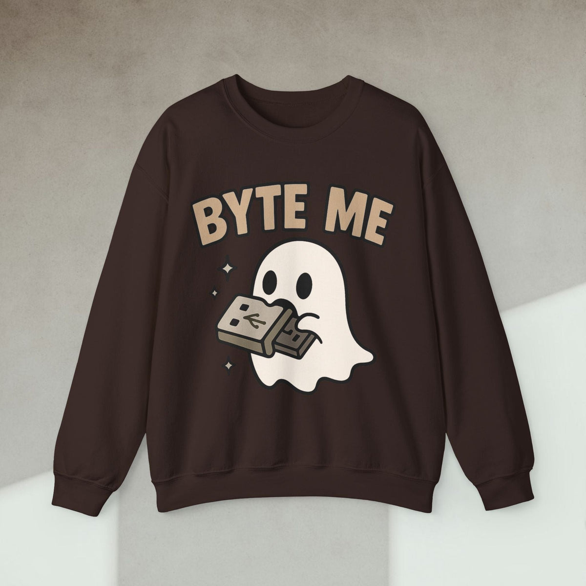 Code Culture byte me sweatshirt funny programmer Sweatshirt in S — Code Culture developer clothing