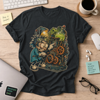 Mad Scientist Machine Shirt — Black