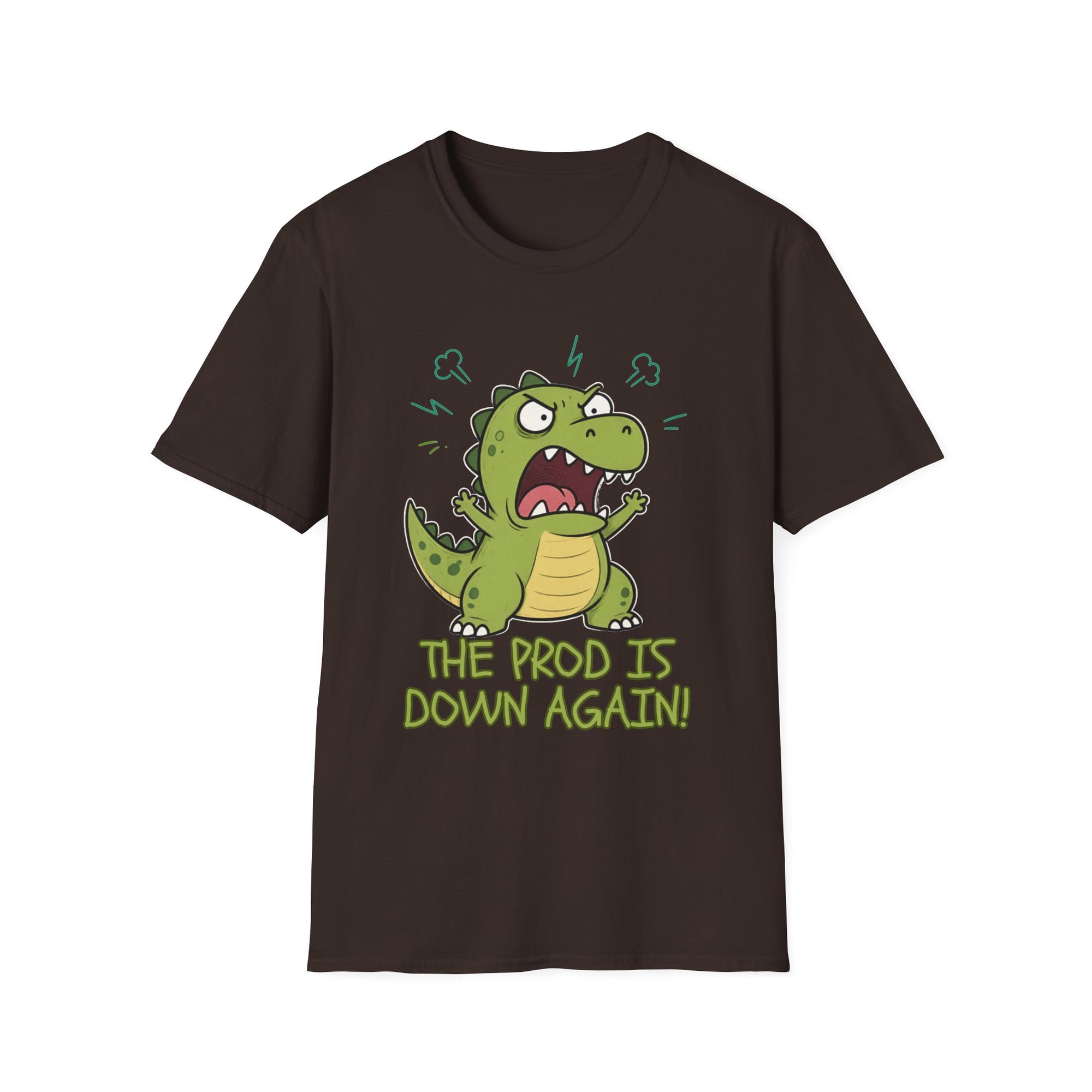 The Prod Is Down Again Cartoon Dinosaur Shirt