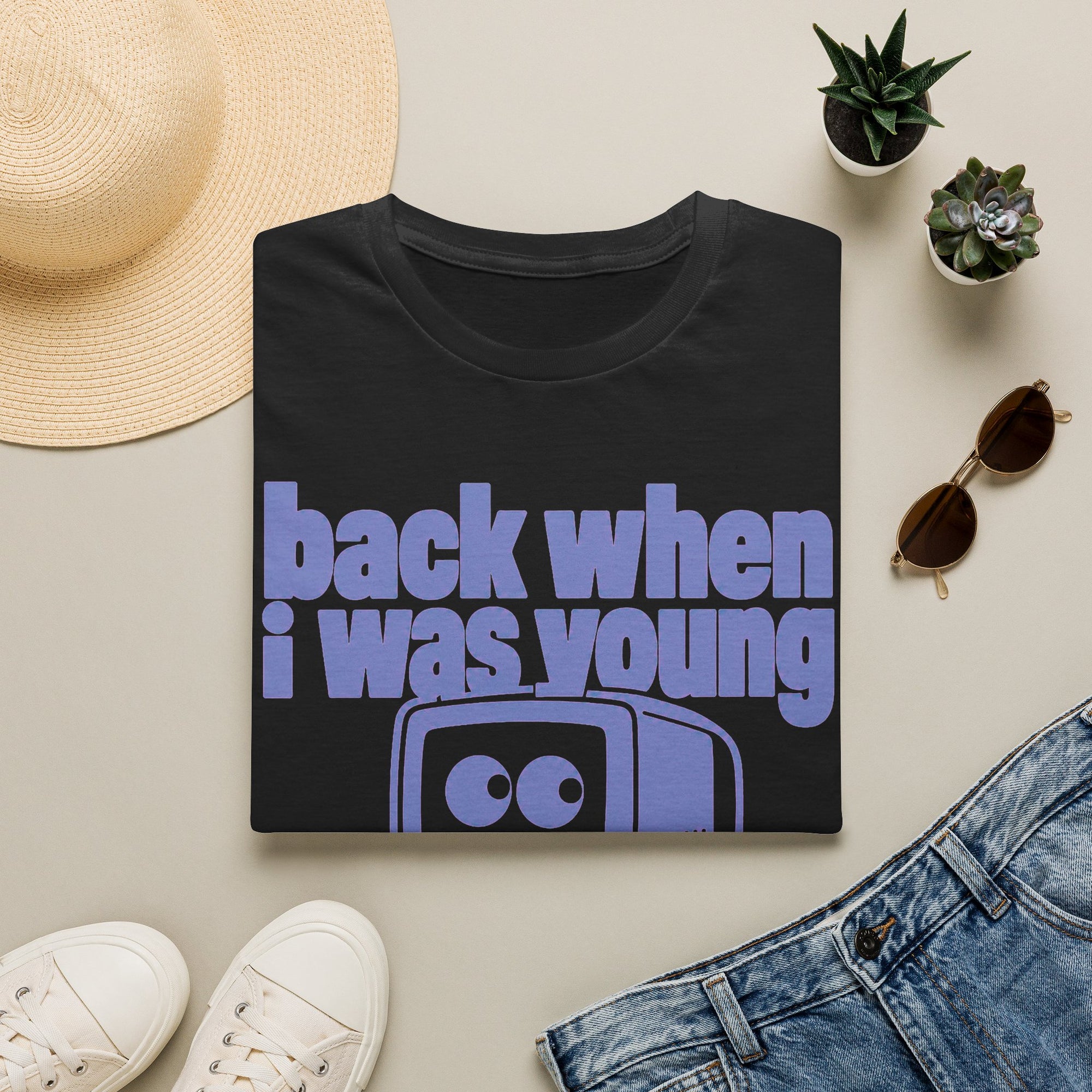 Back When I Was Young Retro Computer Shirt