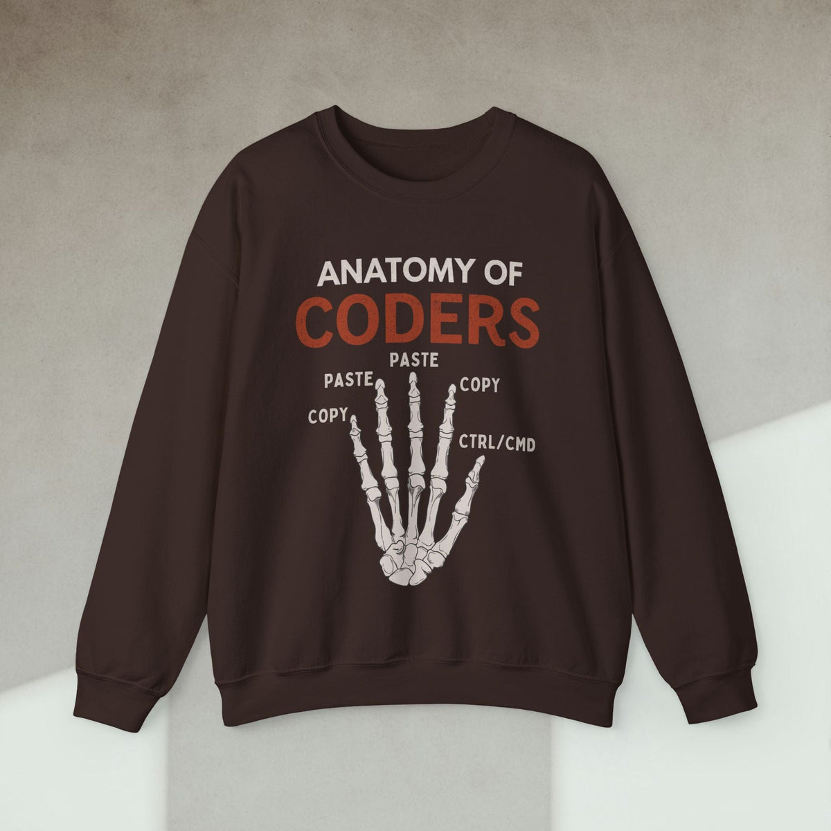Code Culture anatomy of coders sweatshirt funny programmer Sweatshirt in S — Code Culture developer clothing