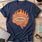 Overthinking Developer Shirt — Navy