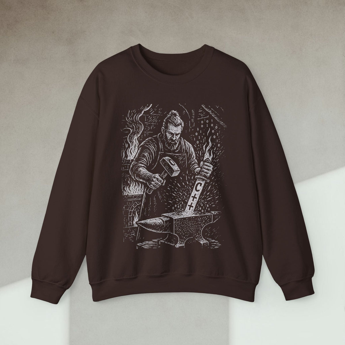 Code Culture C blacksmith sweatshirt funny programmer Sweatshirt in S — Code Culture developer clothing