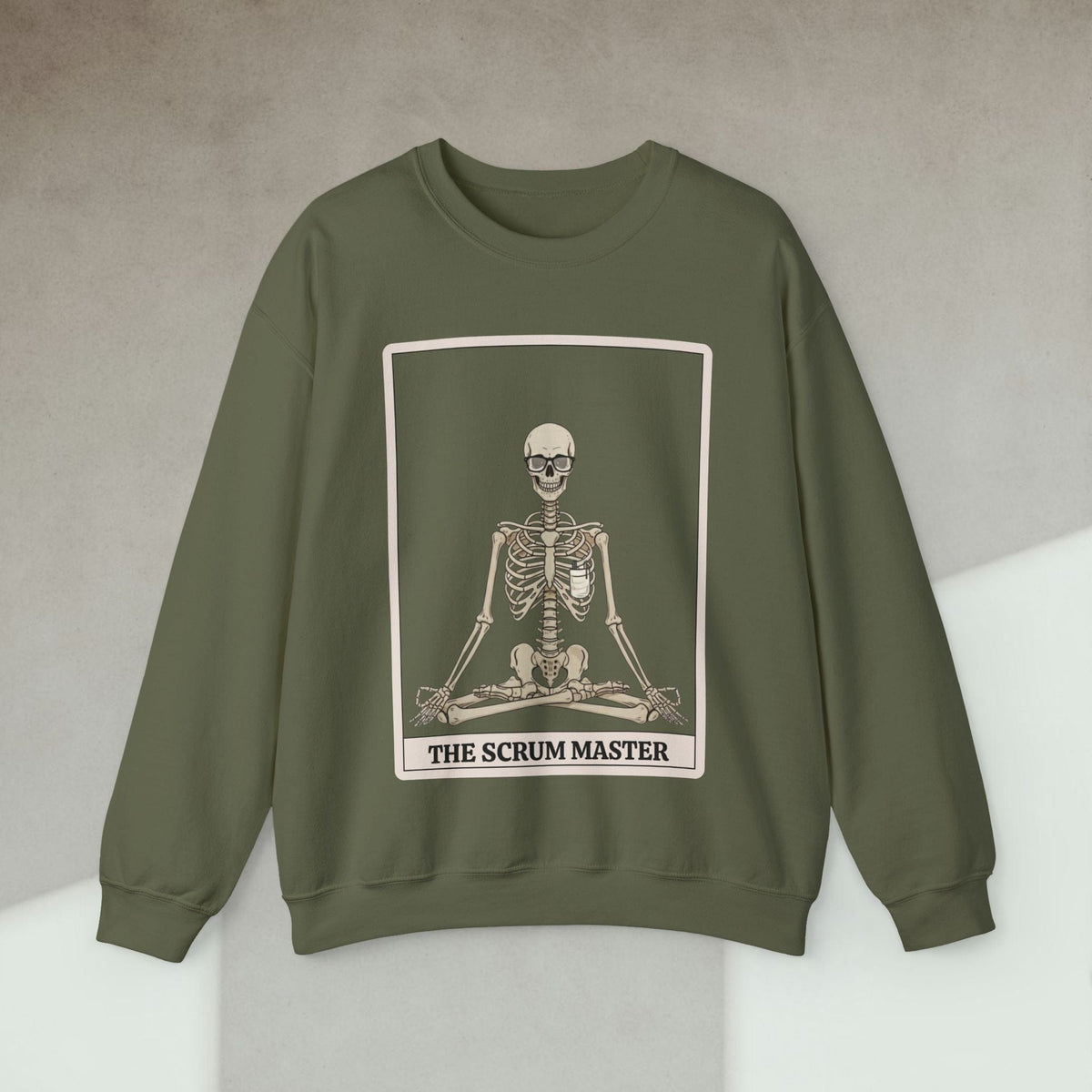 Code Culture skeleton scrum master sweatshirt funny programmer Sweatshirt in S — Code Culture developer clothing