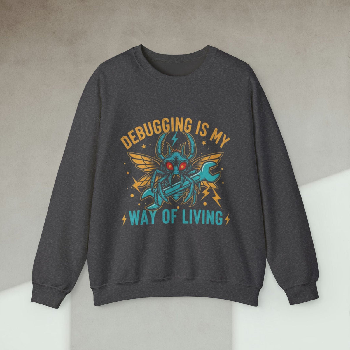 Code Culture debugging is my new way of living sweatshirt funny programmer Sweatshirt in S — Code Culture developer clothing