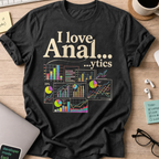 I Love Analytics Shirt — Black