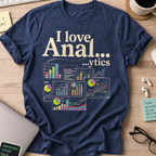 I Love Analytics Shirt — Navy