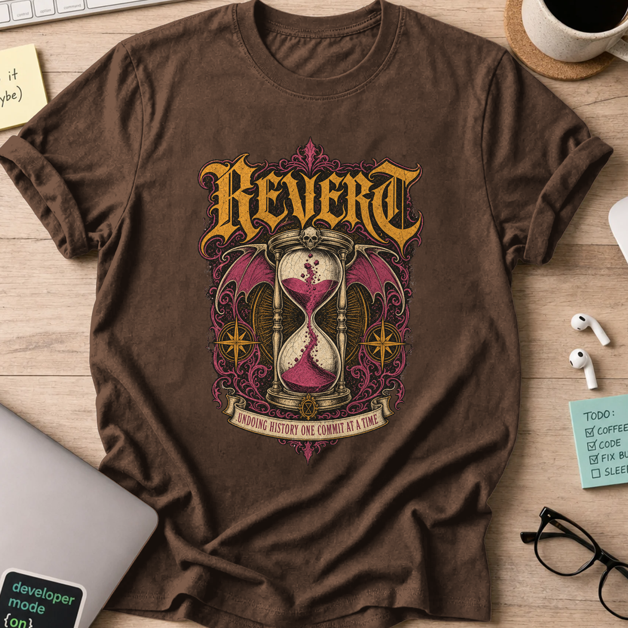 Revert Undoing History Shirt — Dark Chocolate