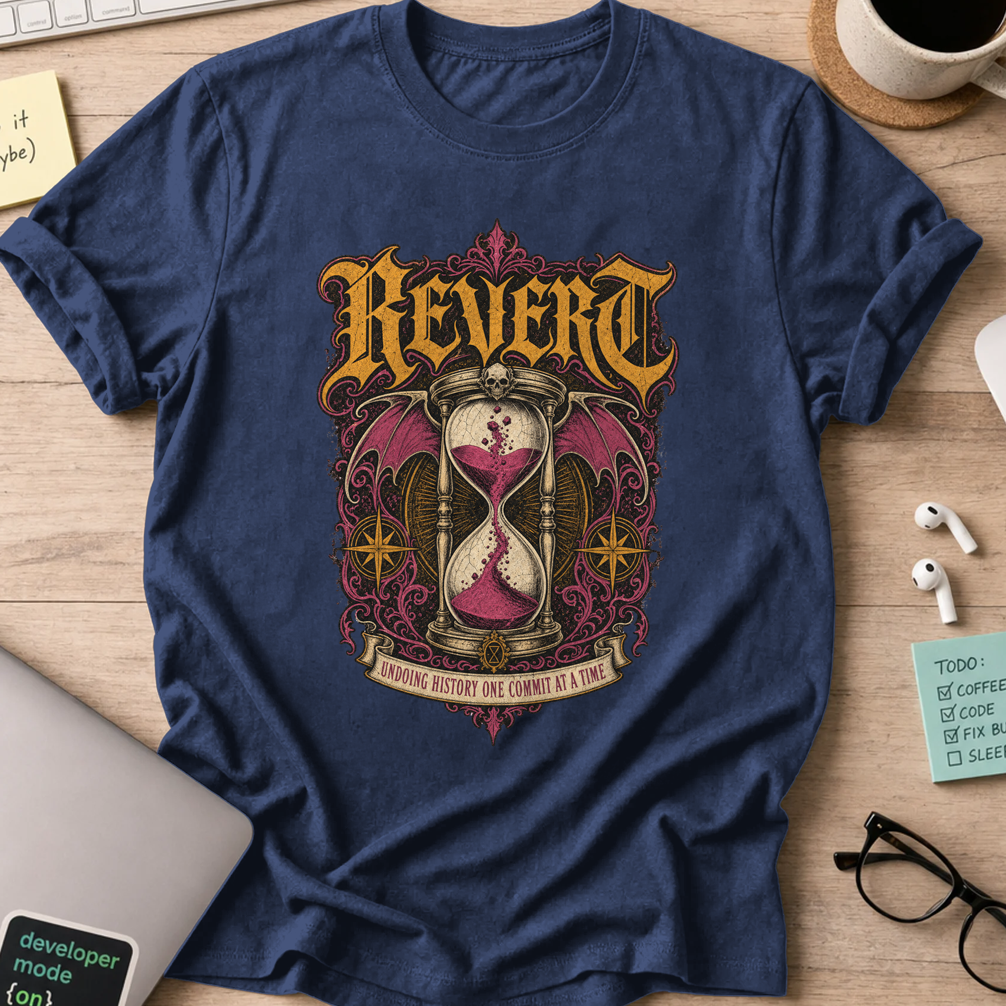 Revert Undoing History Shirt — Navy