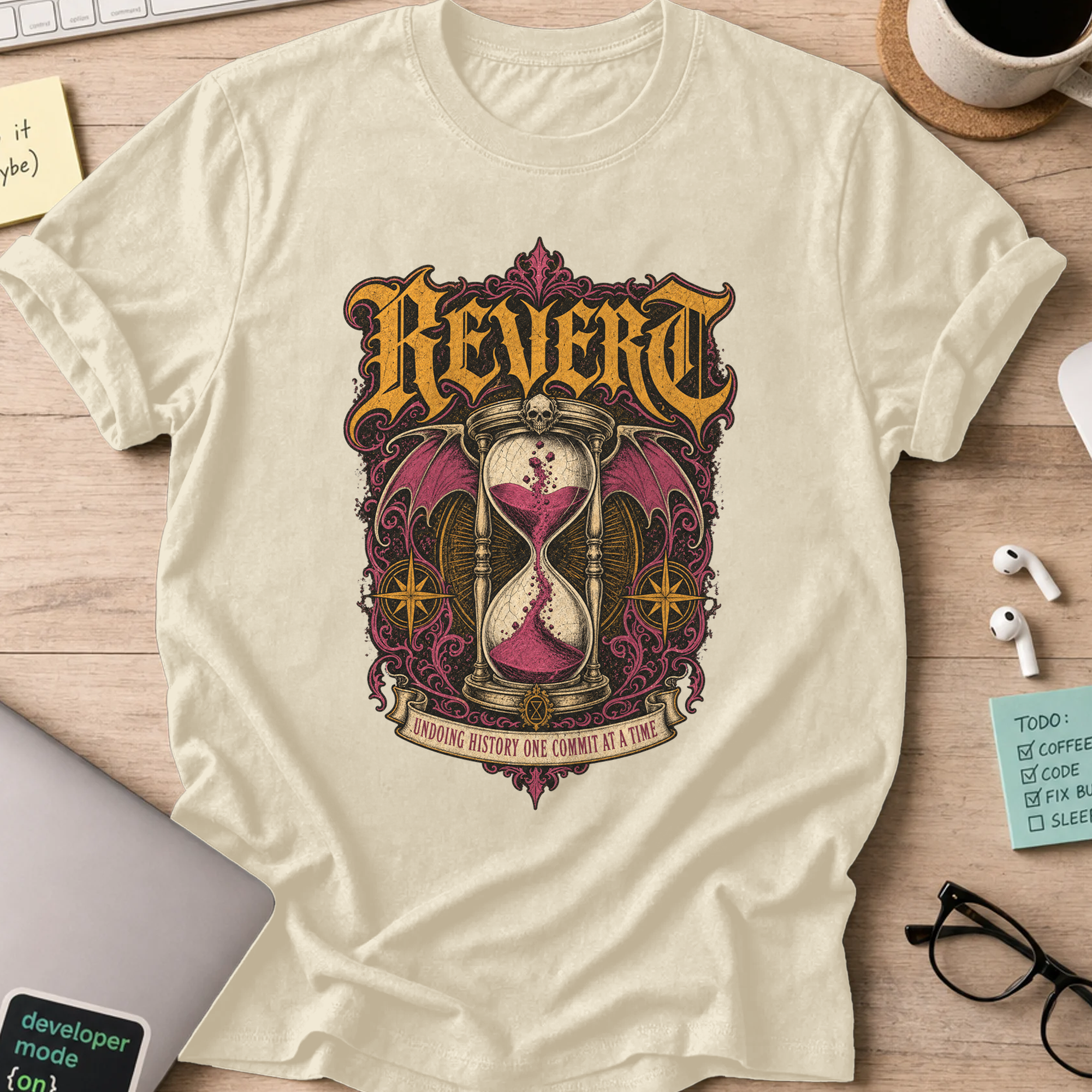 Revert Undoing History Shirt — Natural