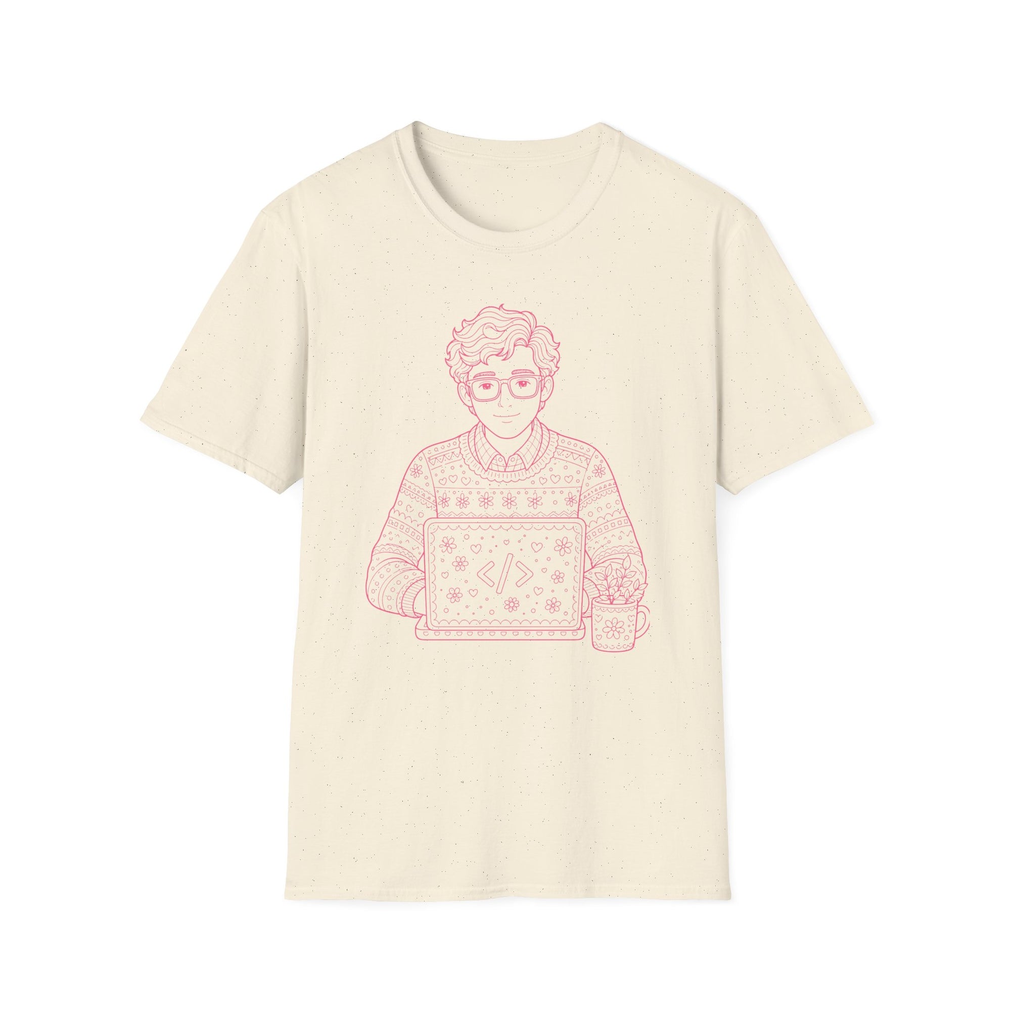 Floral Coder Line Art Shirt