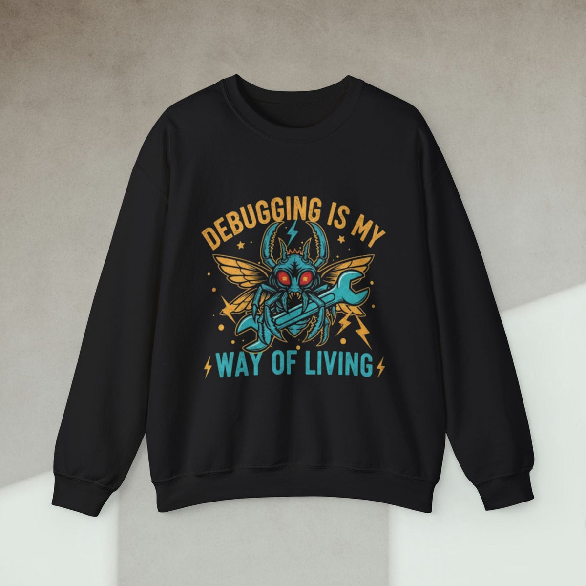 Code Culture debugging is my new way of living sweatshirt funny programmer Sweatshirt in S — Code Culture developer clothing