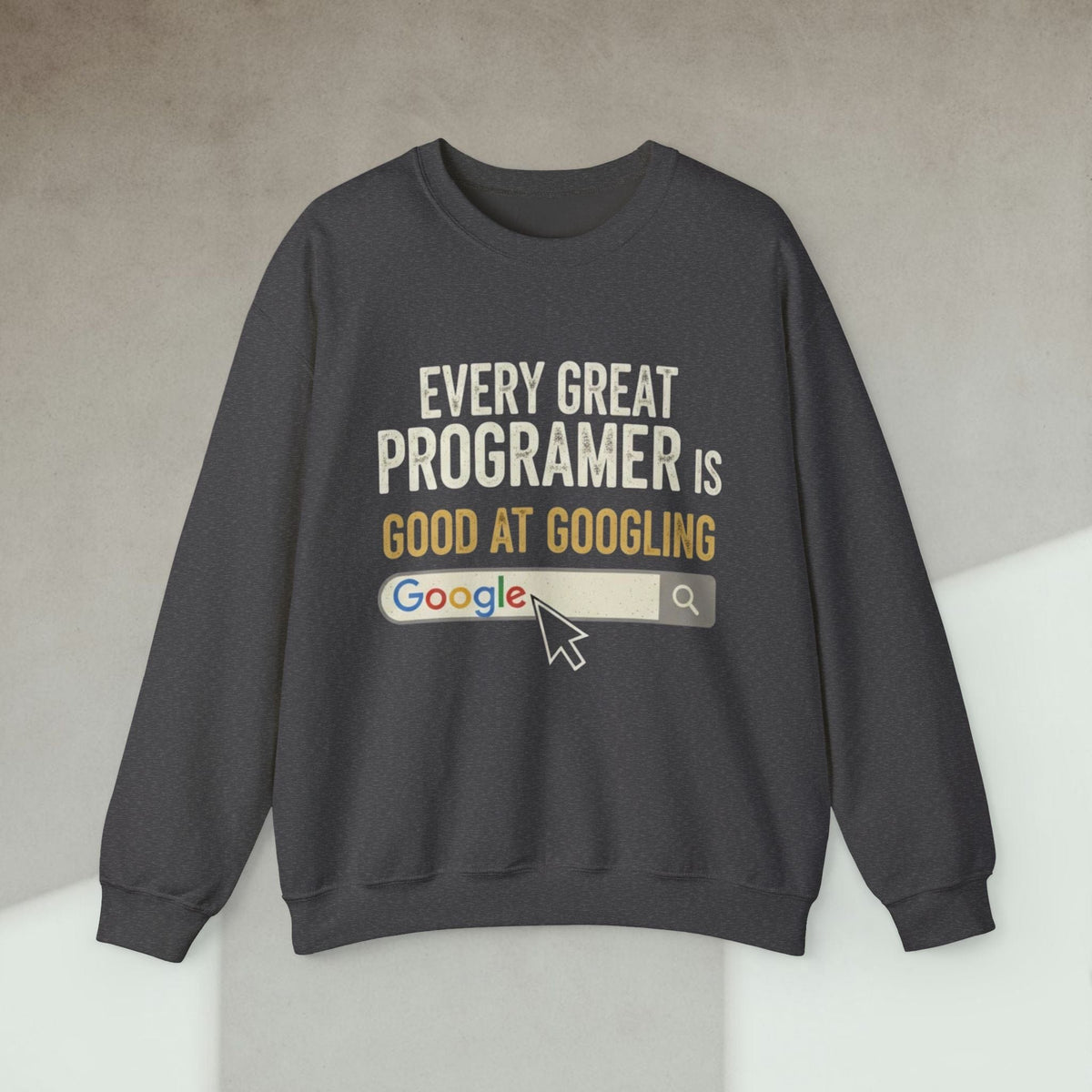 Code Culture every great programmer is good at googling sweatshirt funny programmer Sweatshirt in S — Code Culture developer clothing