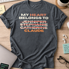 My Heart Belongs To Claude Shirt — Dark Heather