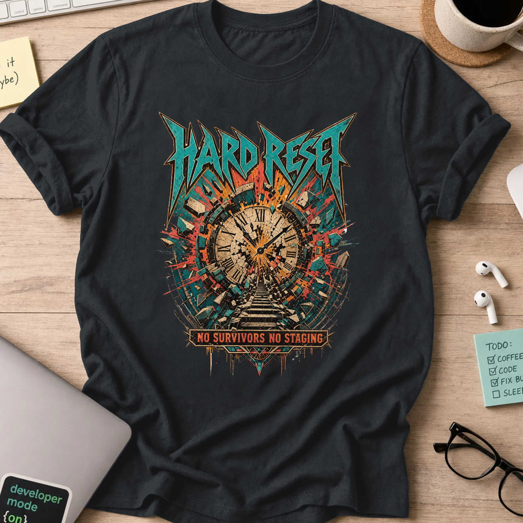 Hard Reset No Survivors Shirt — Black