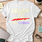 Learn To Code Use Codex Shirt — White