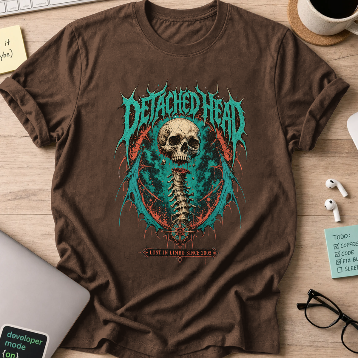 Detached Head Lost in Limbo Shirt — Dark Chocolate