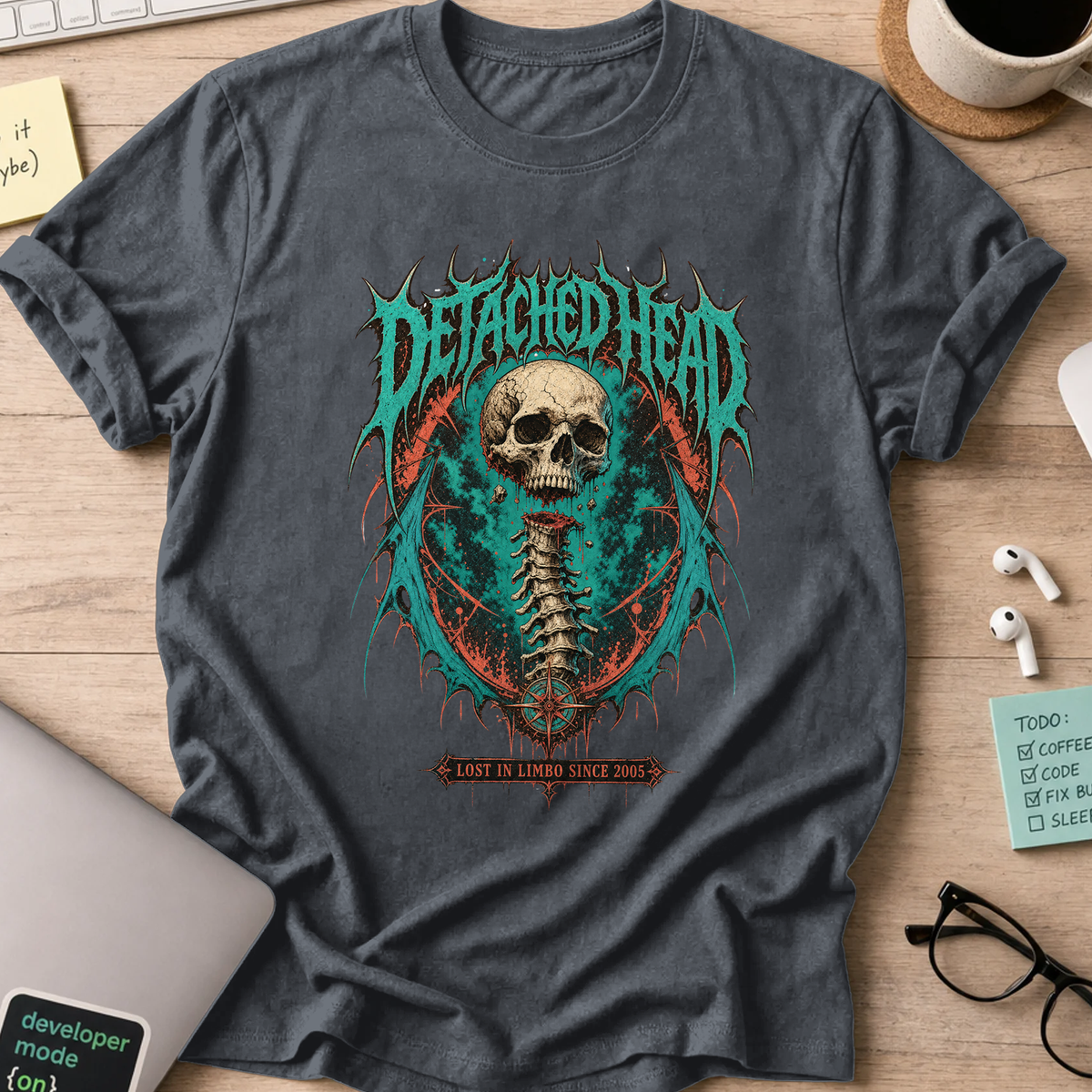 Detached Head Lost in Limbo Shirt — Dark Heather