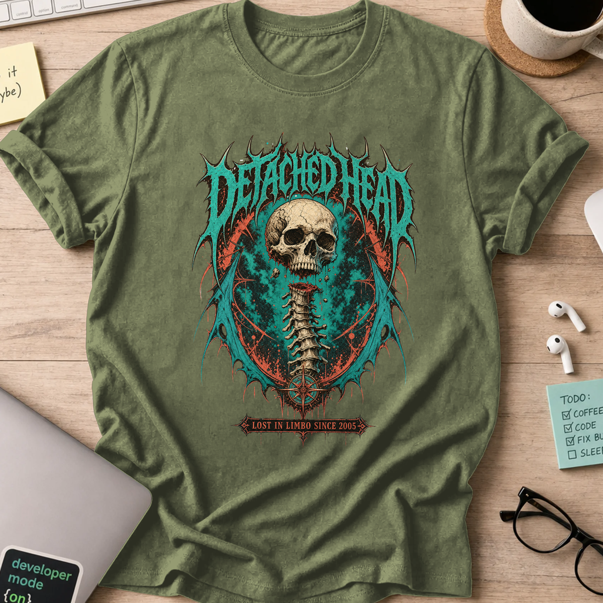 Detached Head Lost in Limbo Shirt — Military Green
