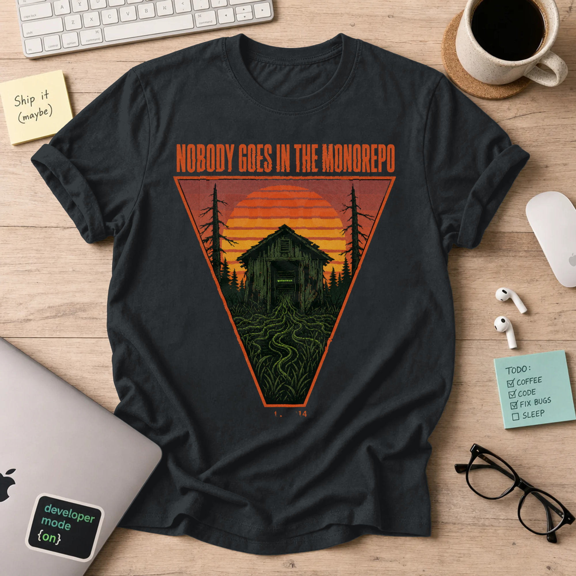 Nobody Goes in the Monorepo Shirt — Black