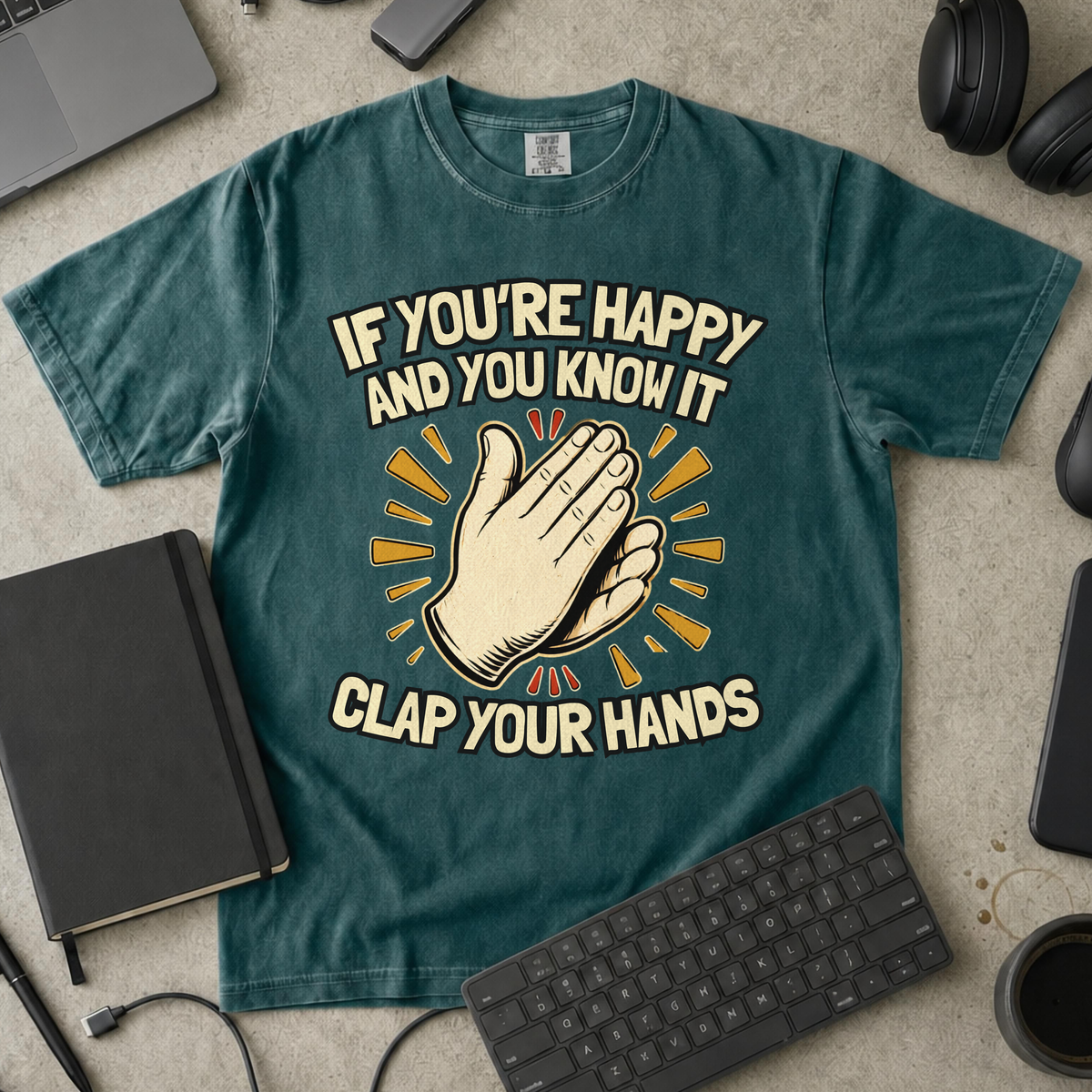 Nerd Collection Artwork 004 Premium Shirt - Blue Spruce mockup