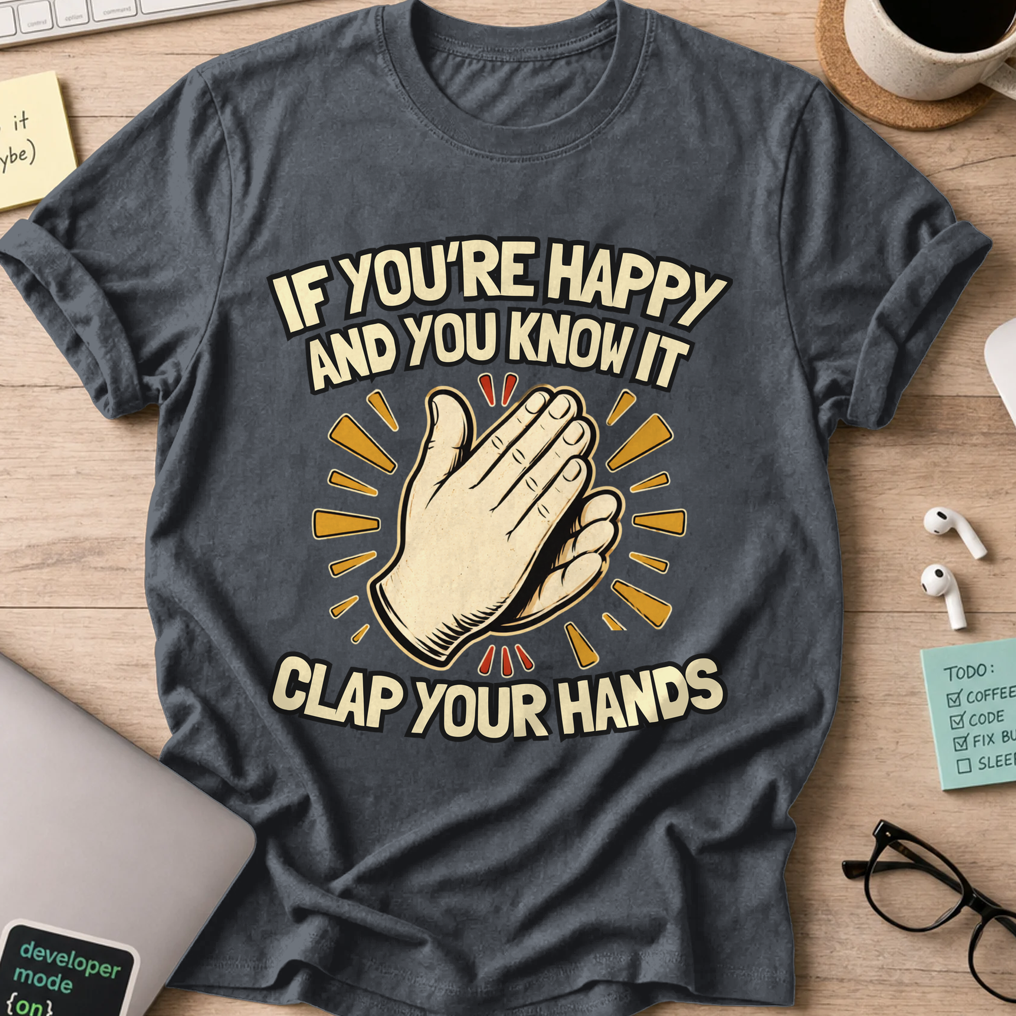 Nerd Collection Artwork 004 Shirt - Dark Heather mockup