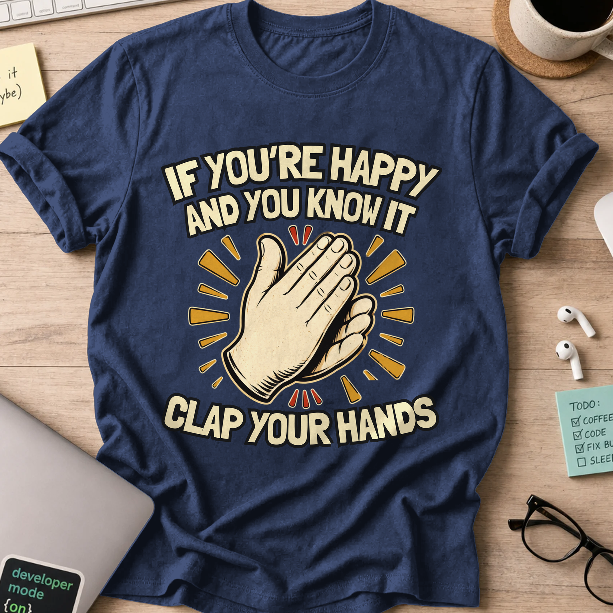Nerd Collection Artwork 004 Shirt - Navy mockup