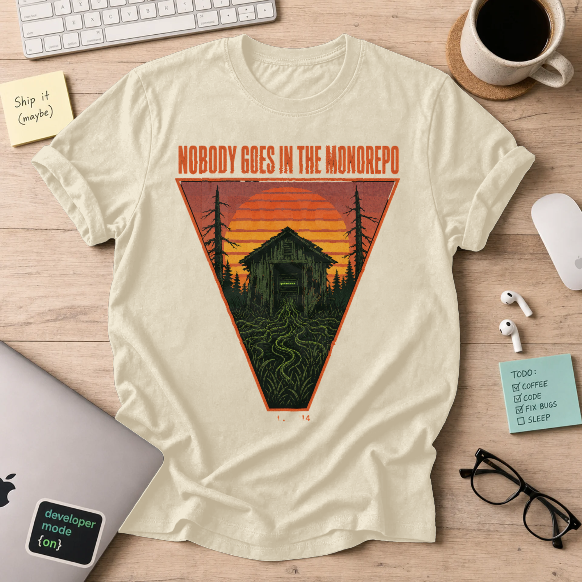 Nobody Goes in the Monorepo Shirt — Natural