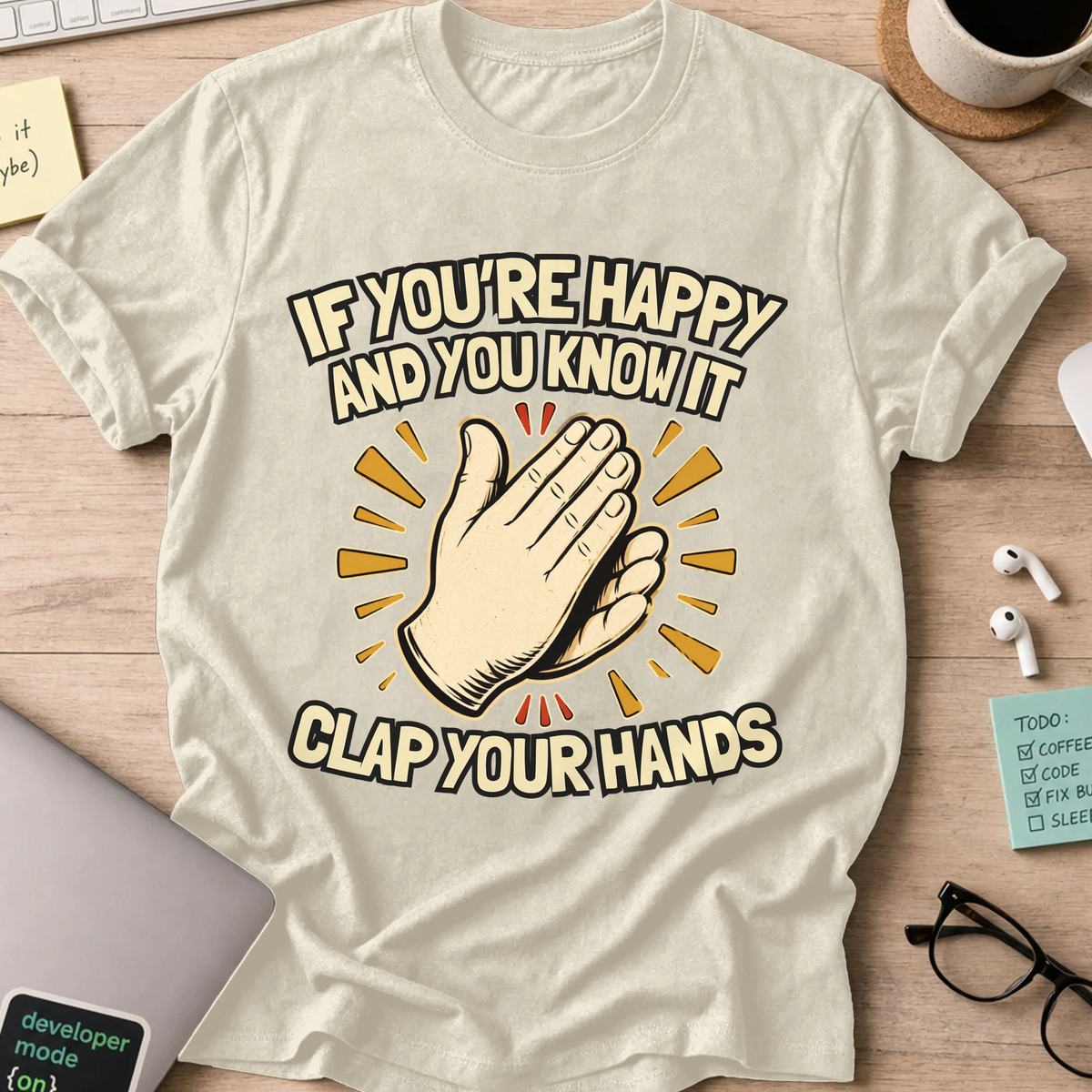 Nerd Collection Artwork 004 Shirt - Natural mockup