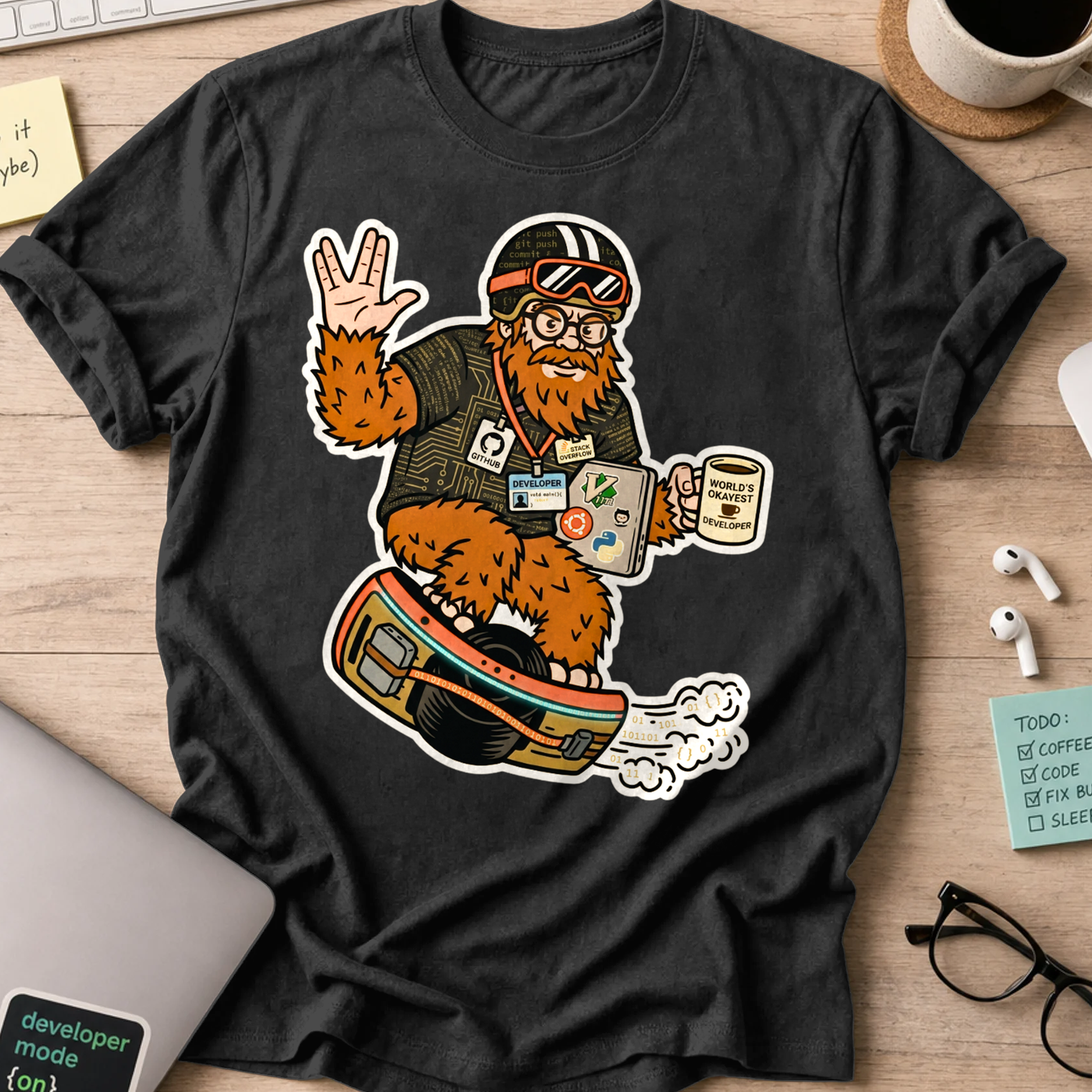 Sasquatch Developer Shirt — Black