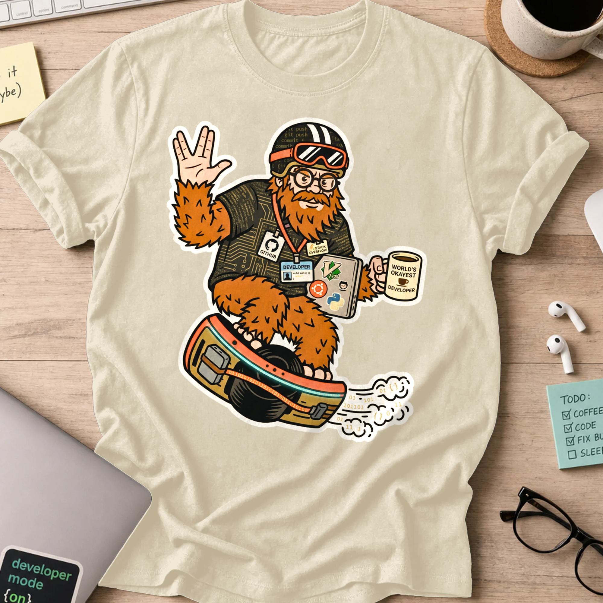 Sasquatch Developer Shirt — Natural