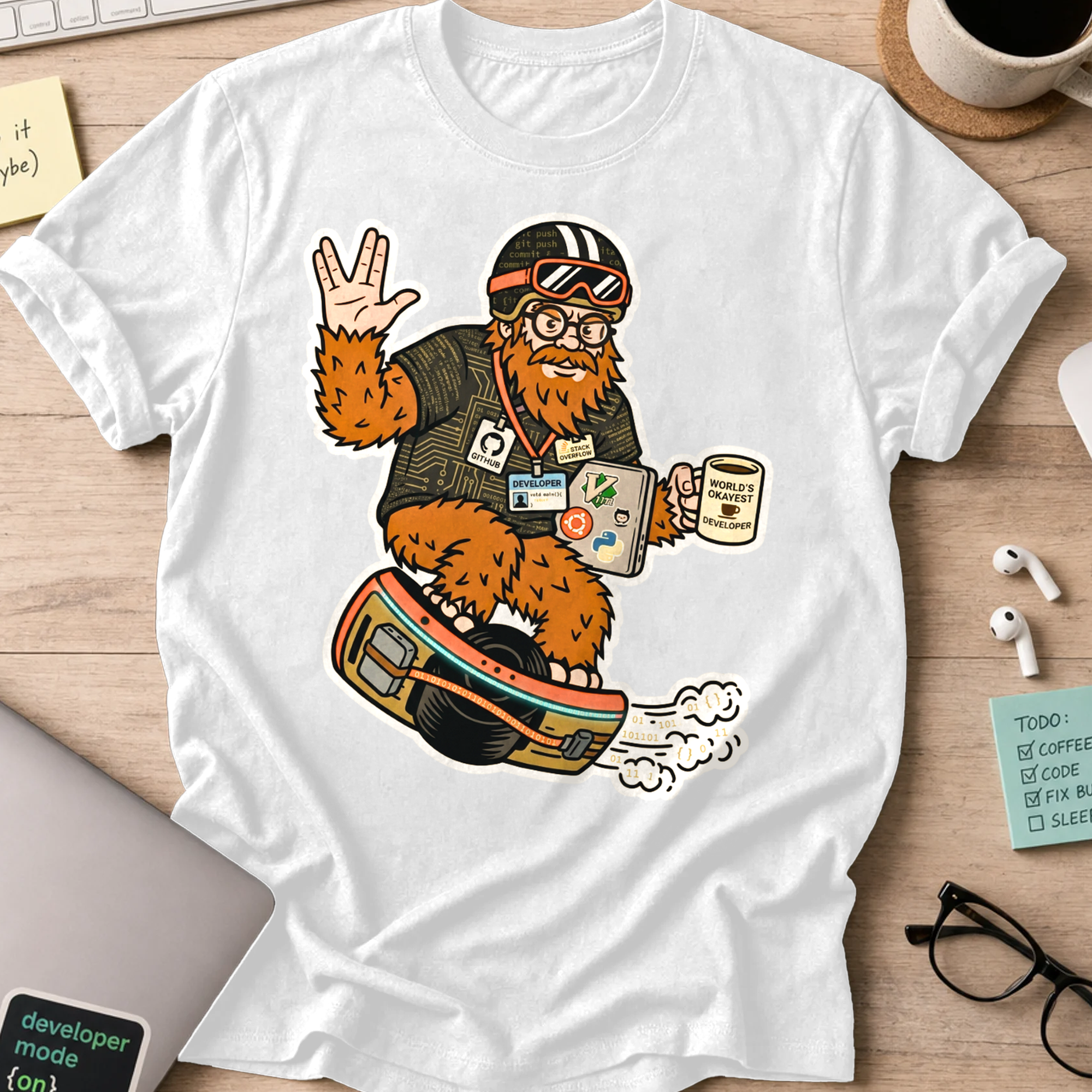 Sasquatch Developer Shirt — White