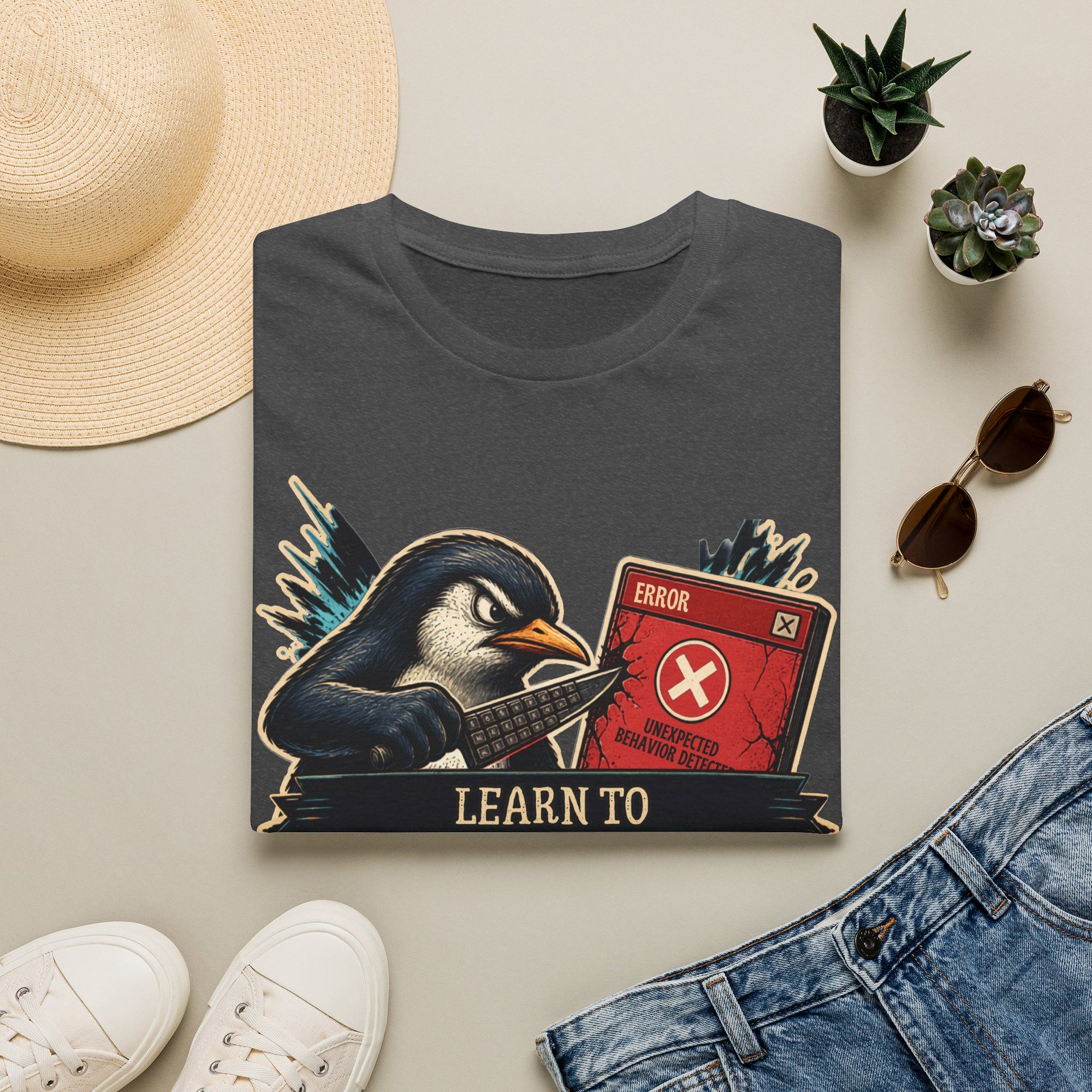 Learn To Debug Vintage Penguin Shirt