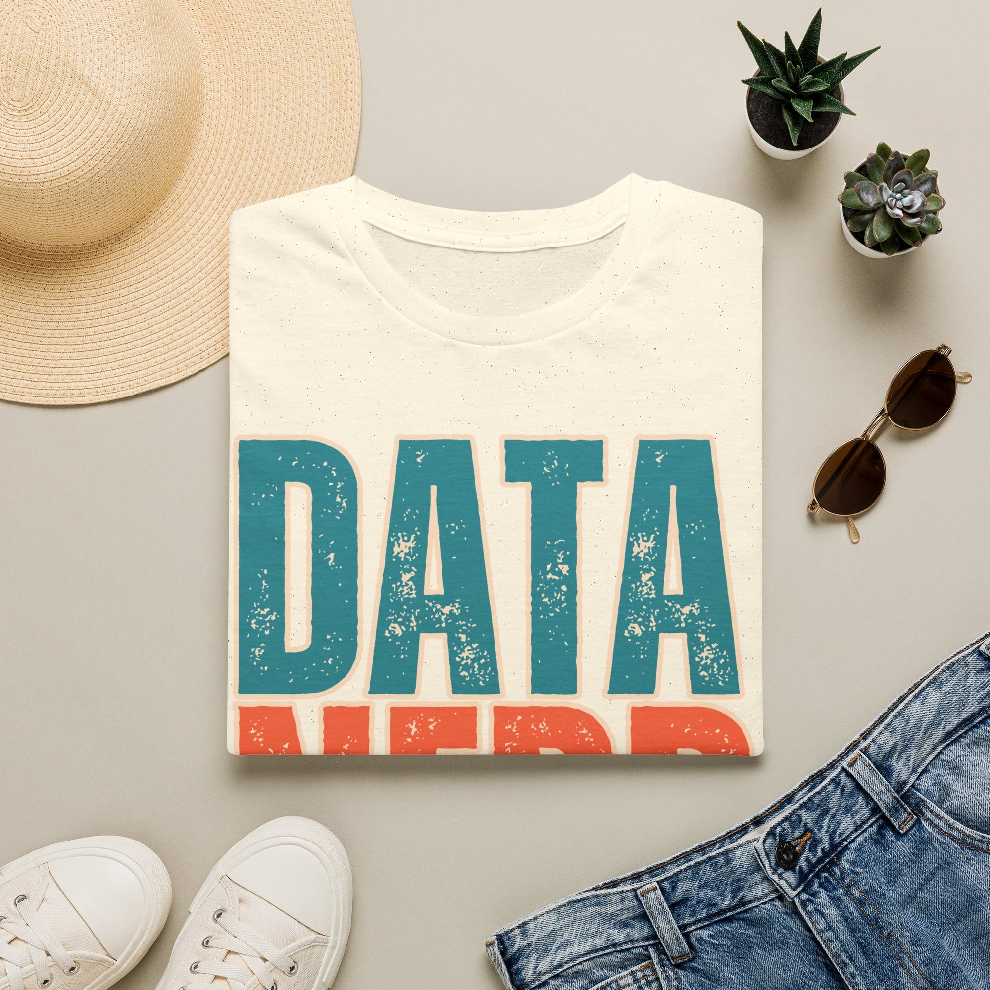 Data Nerd Vintage Typography Shirt