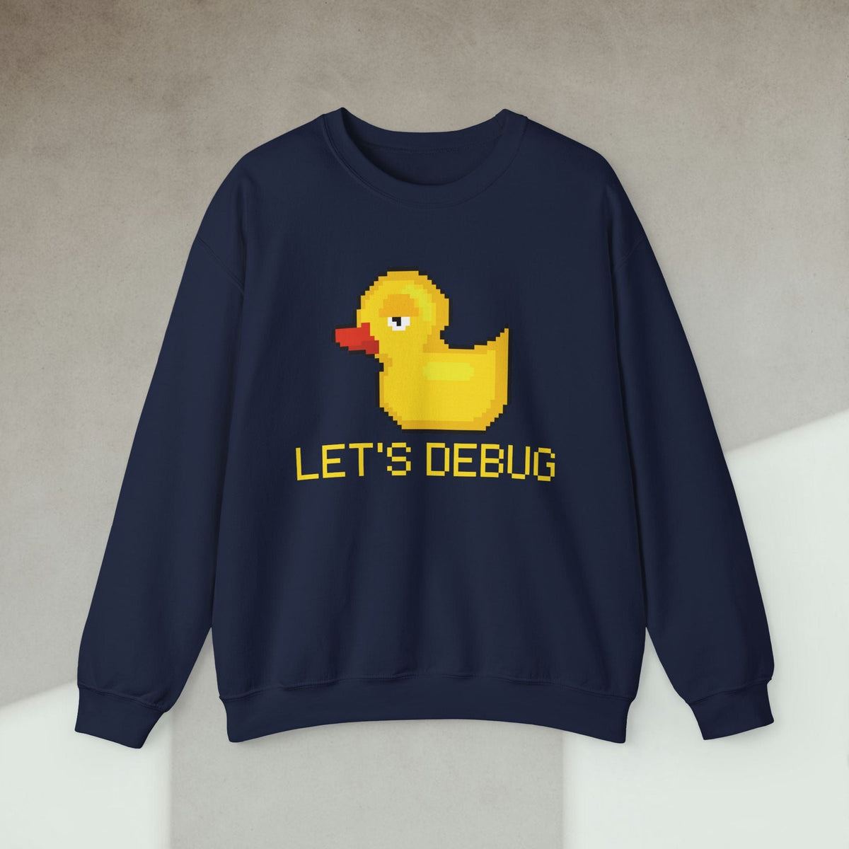 Code Culture lets debug duck sweatshirt funny programmer Sweatshirt in S — Code Culture developer clothing